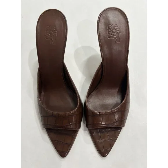 Gia Borghini Perni Mule in Chocolate